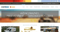 Desktop Screenshot of contec.sk